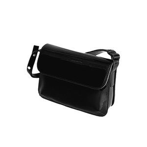 Glossy Saddle Message Crossbody Bags Buckle Retro Underarm Purses xD